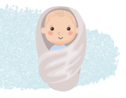Baby Wrapped In Blanket