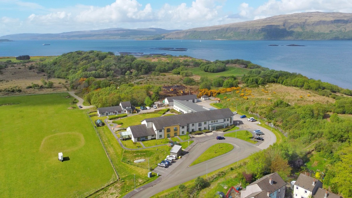 Mull and Iona Community Hospital aerial view