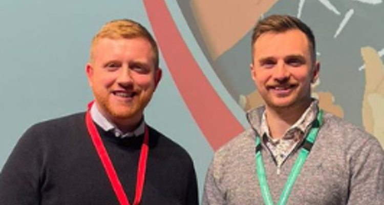 Liam Allan, Physician Associate receiving his award