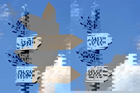 signpost to help, support, advice, guidance